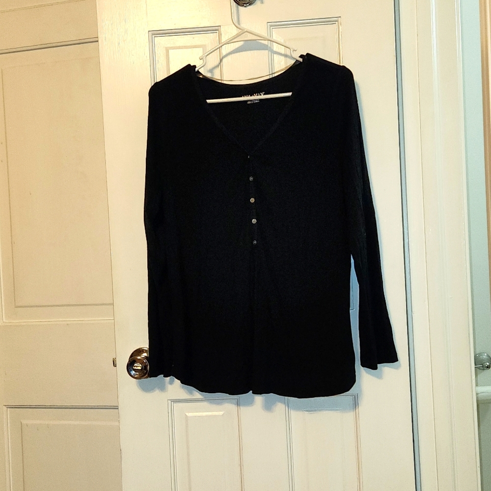 Black Henley shirt